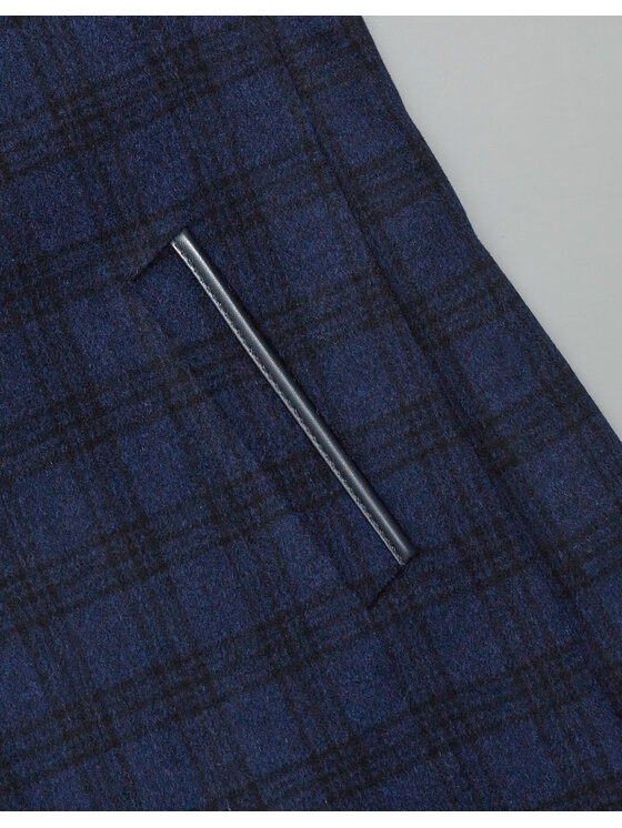 Borgio Borgio Płaszcz noto Granatowy Classic Fit