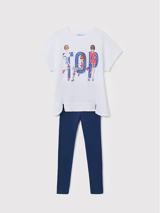 Completo T-shirt e leggings 6742 Multicolore