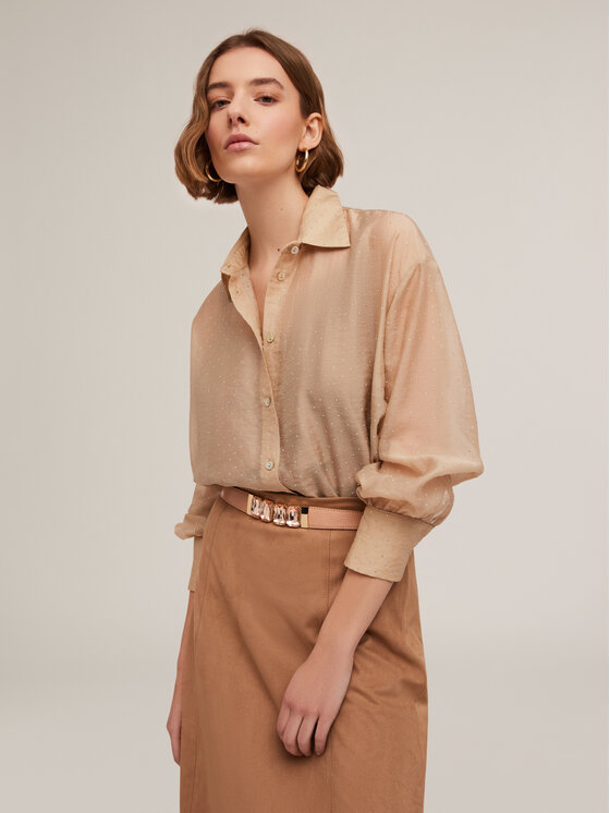 Motivi Motivi Camicia 5015W000500N002 Écru Regular Fit