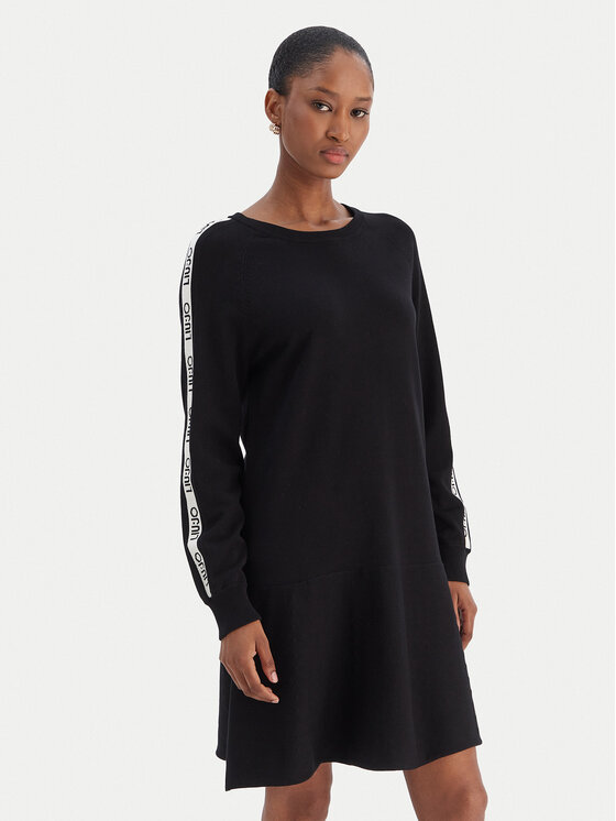 Liu Jo Sport Liu Jo Sport Úpletové šaty TF5288 MS63L Čierna Regular Fit