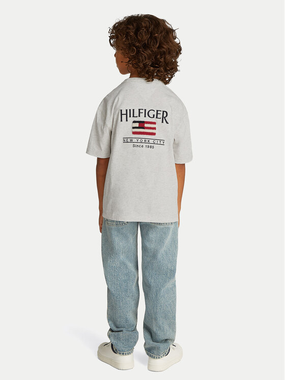 Tommy Hilfiger Tommy Hilfiger T-Shirt KB0KB09531 S Szary Regular Fit
