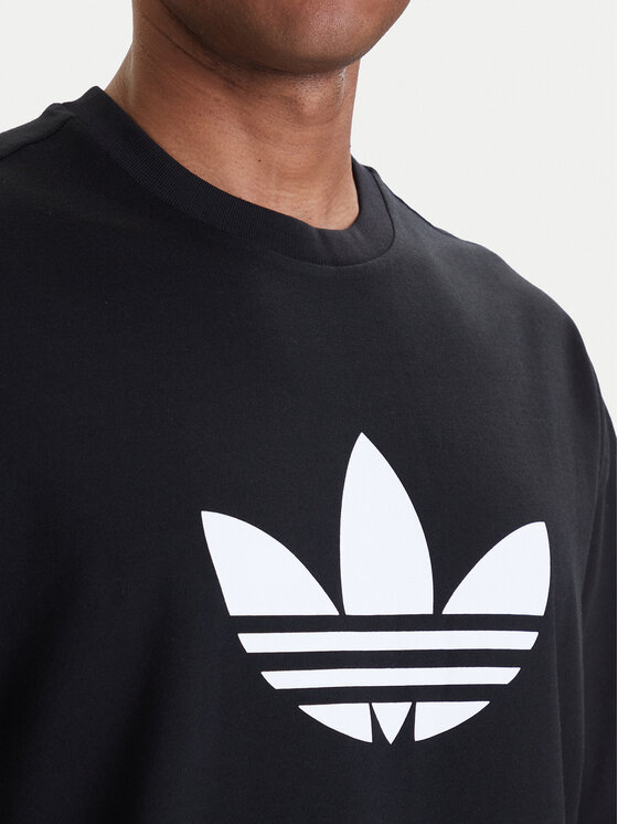 adidas adidas Тишърт adicolor Trefoil KD4091 Черен Loose Fit