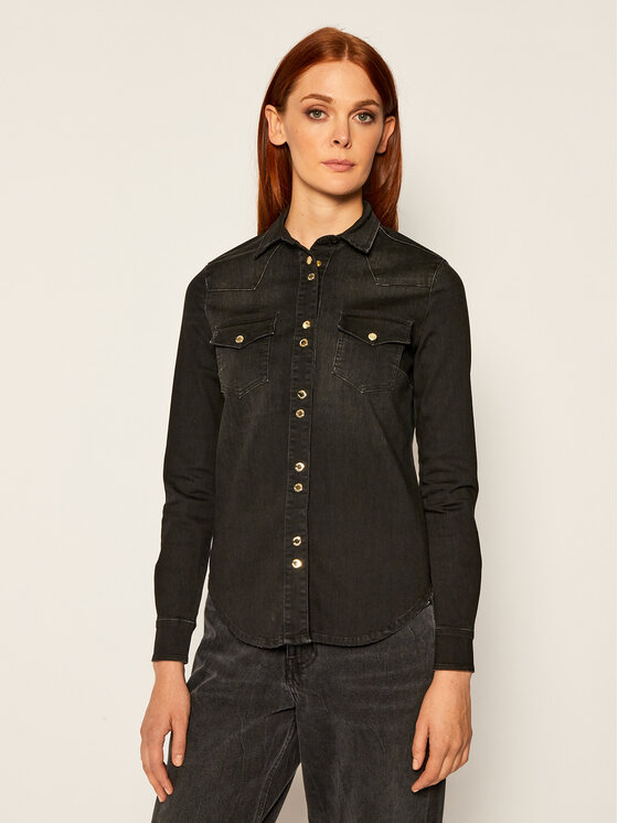 PINKO Pinko Koszula Caroline 20202 PDEN 1J10JA. Y64W Czarny Slim Fit
