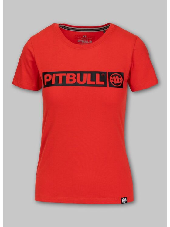 PITBULL PITBULL T-Shirt Koszulka damska HILLTOP M Czerwony Regular Fit