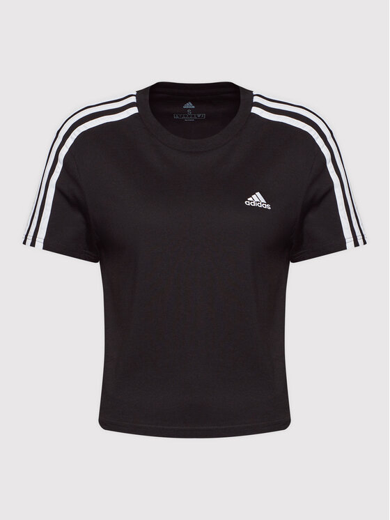 adidas TShirt Essentials 3Stripes GL0777 Schwarz Loose Fit Modivo.at