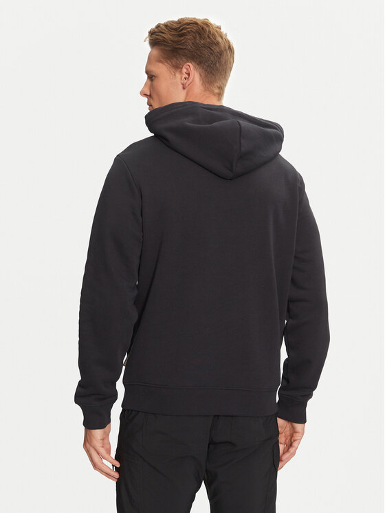 Napapijri Napapijri Μπλούζα B-Box Logo NP0A4I19 Μαύρο Regular Fit