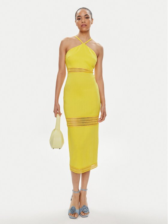 Patrizia Pepe Patrizia Pepe Ljetna haljina 2A2729/A268-Y447 Žuta Slim Fit