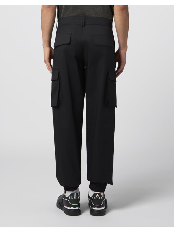 PHILIPP PLEIN PHILIPP PLEIN Spodnie cargo 29927 Czarny Cargo Fit