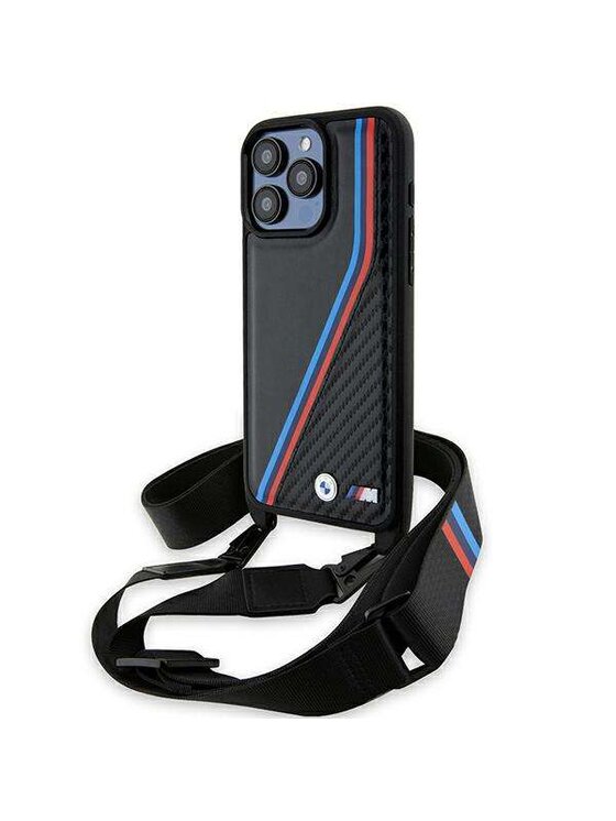 Etui na telefon BMW Motorsport, Czarne, Apple iPhone 15 Pro Max