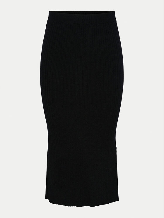 Pieces Pieces Fustă tip creion Crista 17144497 Negru Regular Fit