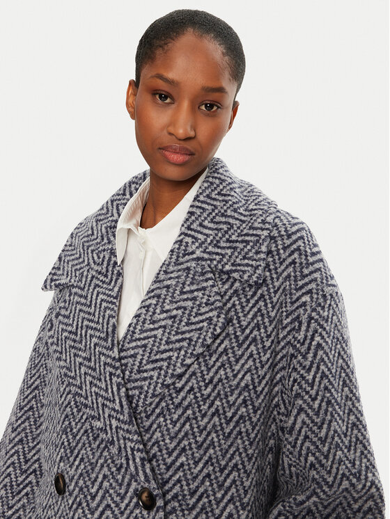 United Colors Of Benetton Manteau en laine 2JCHDN06D Multicolore Loose Fit Modivo