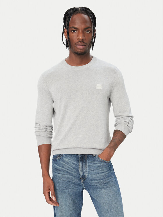 BOSS BOSS Светр Kanovano 50527583 Сірий Regular Fit