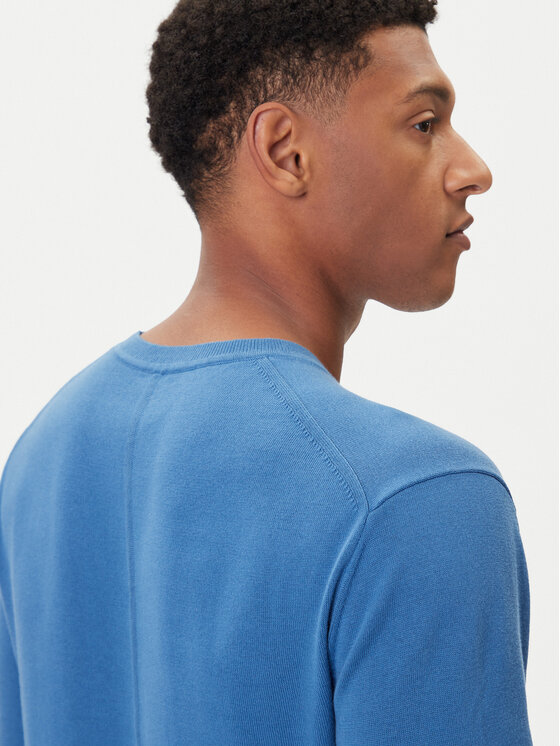 Calvin Klein Calvin Klein Sweter LV040BM343 Niebieski Regular Fit