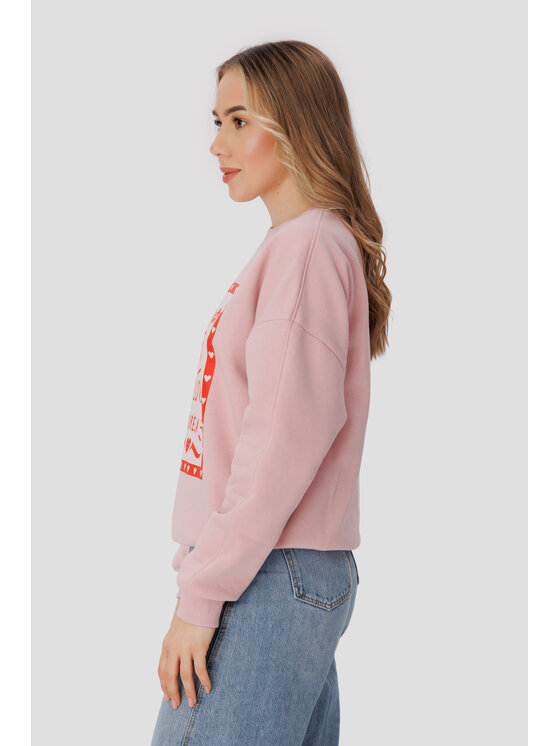 LAURELLA LAURELLA Mikina 1TU022 Růžová Regular Fit