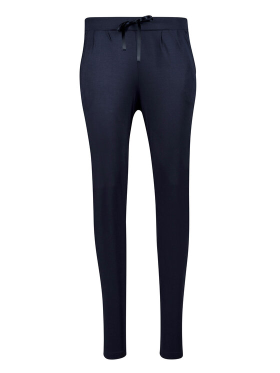 Huber Huber Spodnie damskie 18864 Granatowy Slim Fit