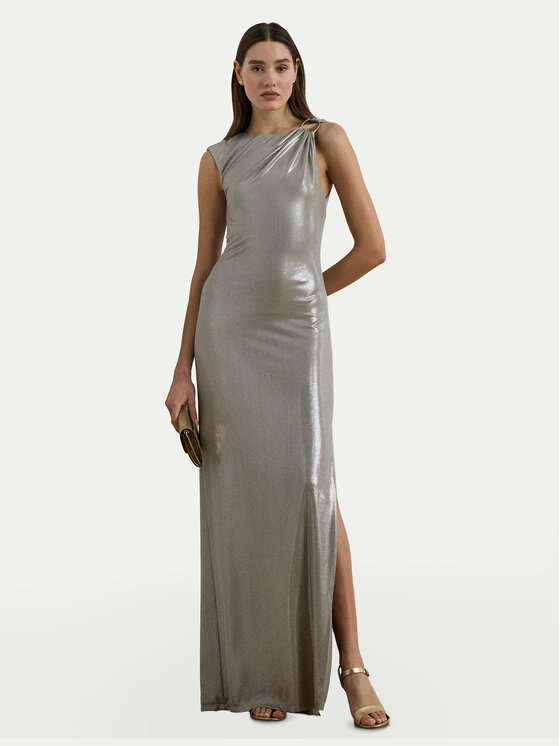 LAUREN RALPH LAUREN LAUREN RALPH LAUREN Večerní šaty 253970801001 Stříbrná Slim Fit