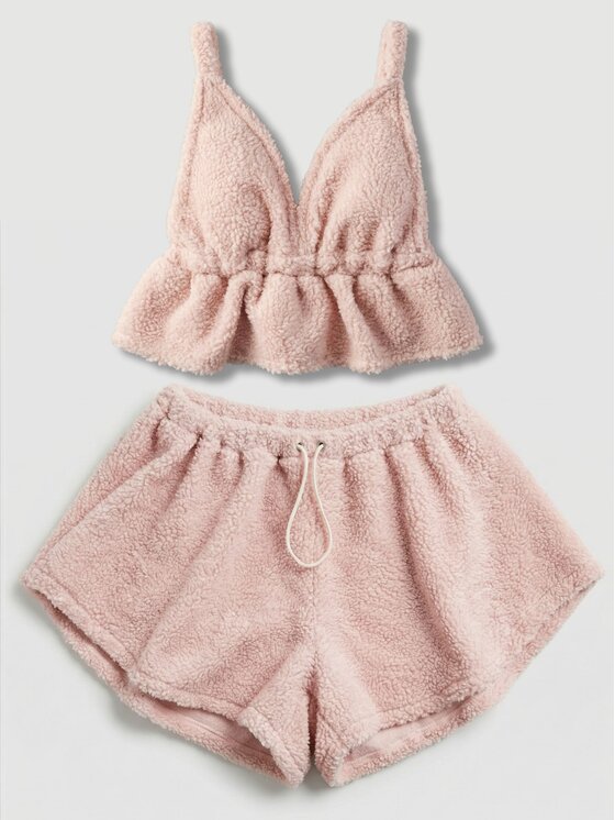 MissDenim MissDenim Dres Teddy Bear Różowy Basic Fit