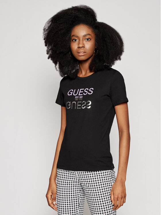 Guess T Shirt Glenna W1gi0c I3z11 Crna Regular Fit Modivo Hr