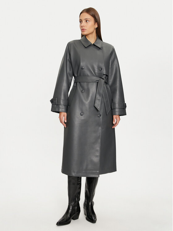 Vero Moda Trenčkot Amalie 10300822 Sivá Regular Fit