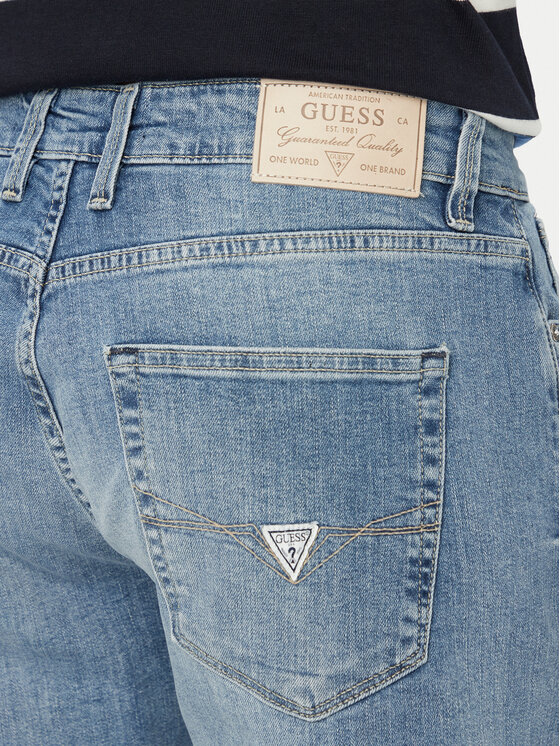 Guess Guess Farmer Angels M6YAN2 D1480 Kék Slim Fit