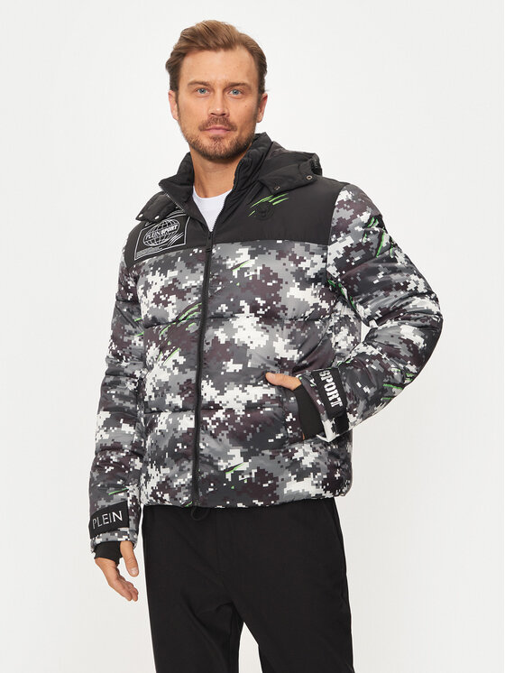 Plein Sport Plein Sport Télikabát AADC MRB2555 SXV005N Fekete Regular Fit