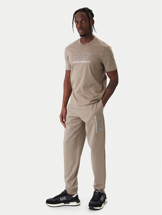 EA7 Emporio Armani EA7 Emporio Armani Spodnie dresowe 7M001316 AF13512 U6167 Beżowy Regular Fit