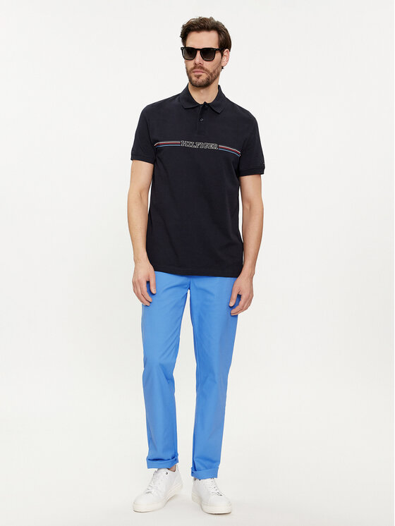 Tommy Hilfiger Tommy Hilfiger Pantaloni chino Denton MW0MW25964 Albastru Straight Fit