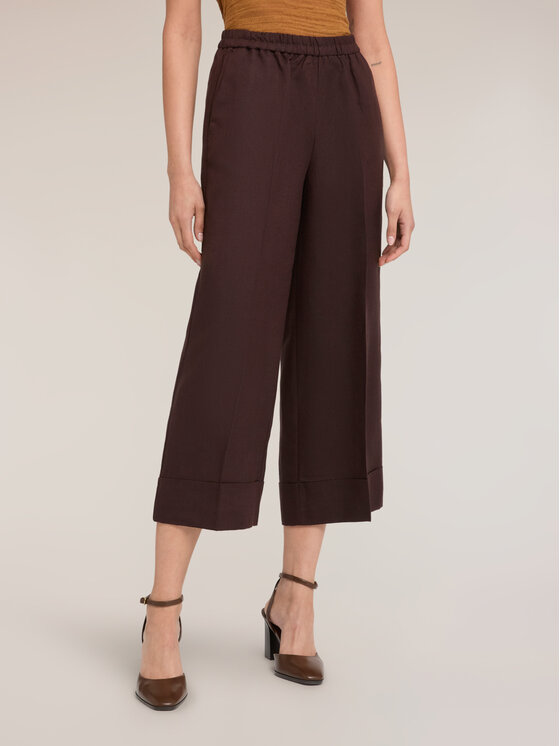 Motivi Motivi Pantaloni di tessuto P095Q004555N0V2 Marrone Over Fit