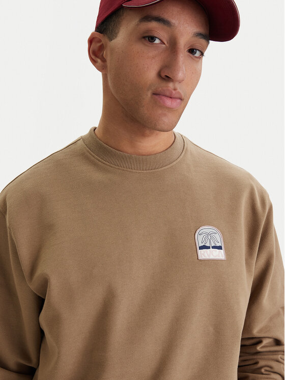 RVCA RVCA Džemperis Palm Crest EVYSF00141 Smėlio Boxy Fit