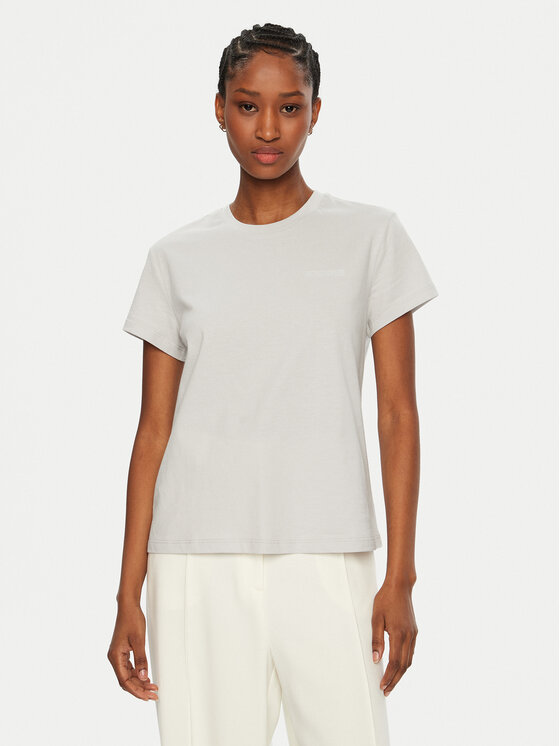 Patrizia Pepe Patrizia Pepe T-Shirt 8M1543/J111-S702 Szary Regular Fit