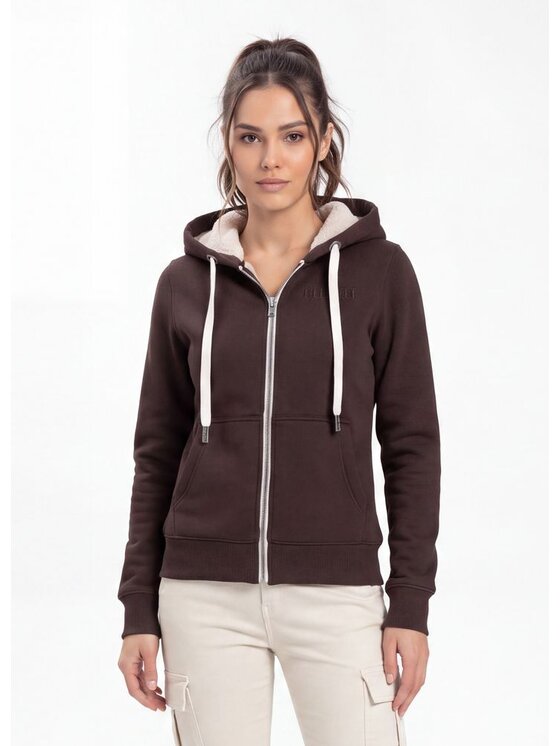 PITBULL PITBULL Bluza RUFFINA DETROIT Brązowy Regular Fit
