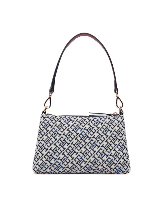 Tommy Hilfiger Tommy Hilfiger Τσάντα Th Jacquard Mini Shoulder Bag AW0AW19006 Μπλε