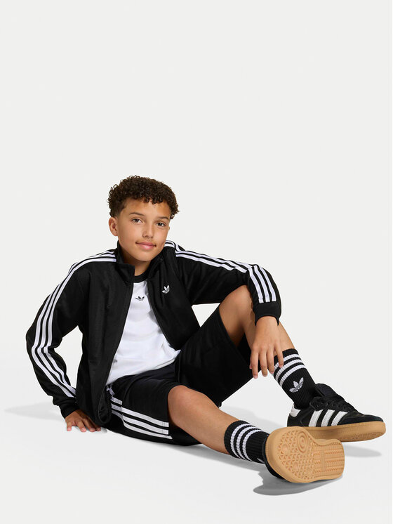 adidas adidas Felpa Firebird Jacquard KC6845 Nero Loose Fit