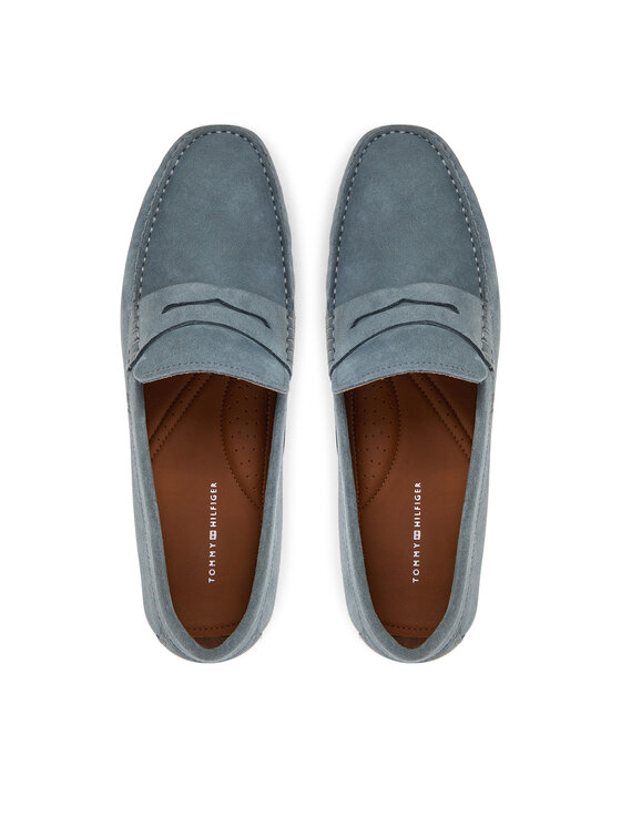 Tommy Hilfiger Tommy Hilfiger Мокасини Casual Hilfiger Suede Driver FM0FM04998 Сірий