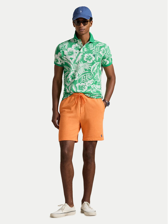 Polo Ralph Lauren Polo Ralph Lauren Тениска с яка и копчета 710B13529001 Зелен Slim Fit