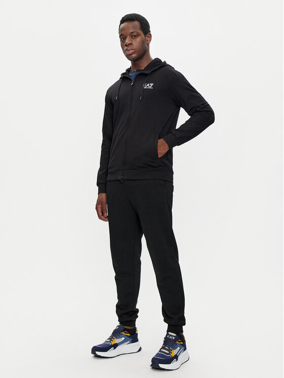 EA7 Emporio Armani EA7 Emporio Armani Mikina 6DPM53 PJVRZ 1200 Černá Regular Fit