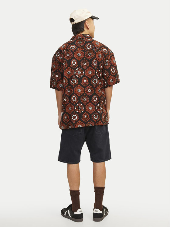 Jack&Jones Jack&Jones Τζιν σορτσάκια Tony 12249068 Μαύρο Loose Fit