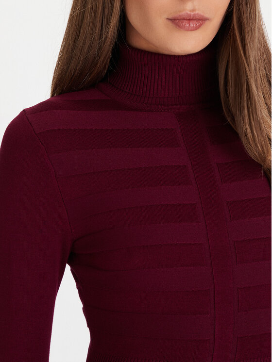 Morgan Morgan Rollkragenpullover 132-MENTOS.M Violett Slim Fit