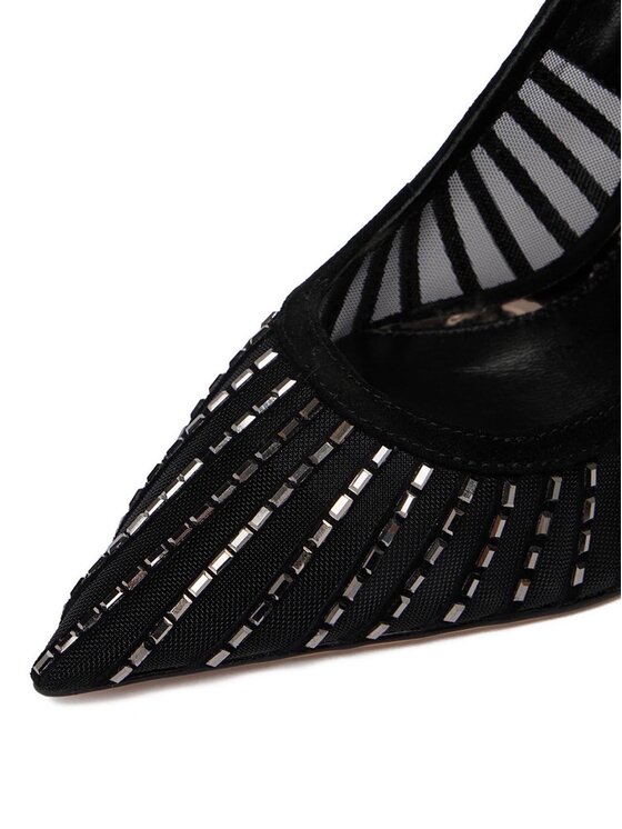 Eva Minge Eva Minge Pantofi cu toc subțire EO-MOLLY-LT1643-15 Negru