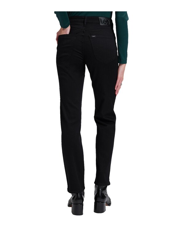 Lee Lee Jeansy 112387557 Czarny Straight Leg