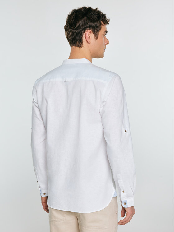 BIG STAR BIG STAR Koszula JANEISO Biały Slim Fit