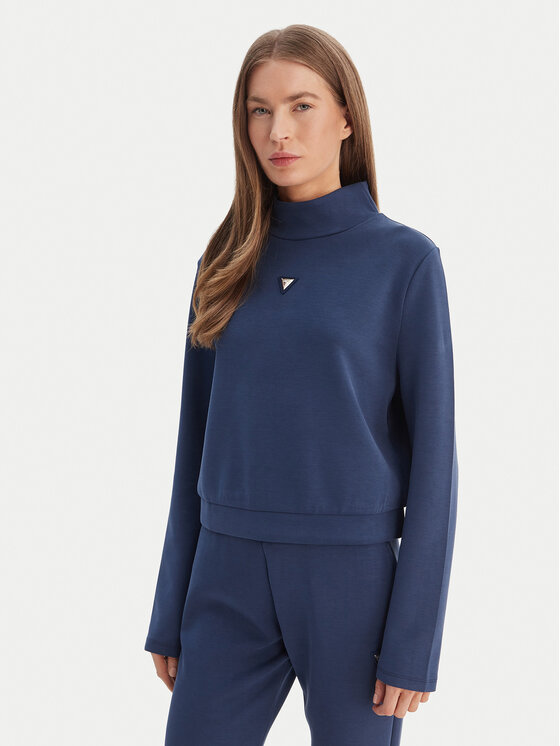 Guess Guess Bluză V4YQ05 KCAY2 Bleumarin Regular Fit