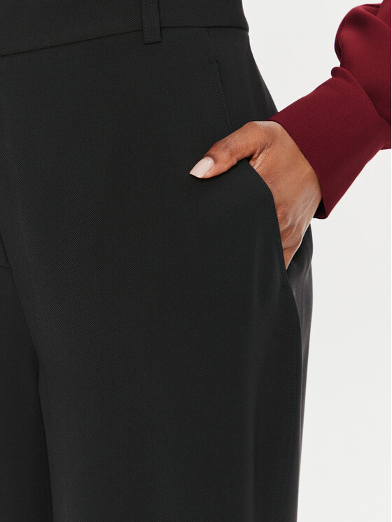 Calvin Klein Calvin Klein Παντελόνι υφασμάτινο K20K207155 Μαύρο Wide Leg