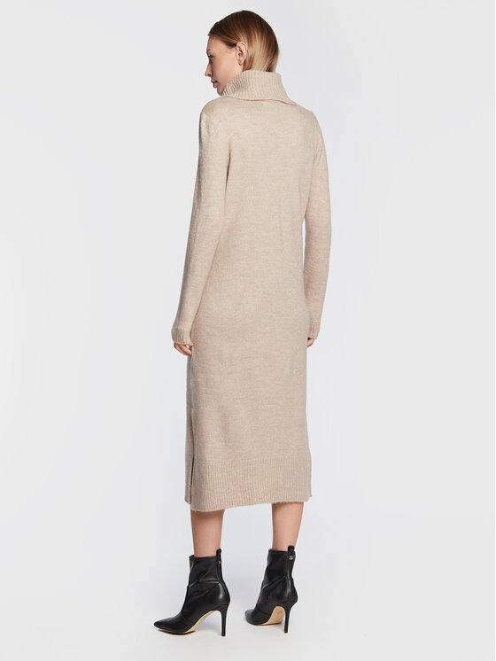 ONLY ONLY Трикотажна сукня Brandie 15214595 Бежевий Regular Fit
