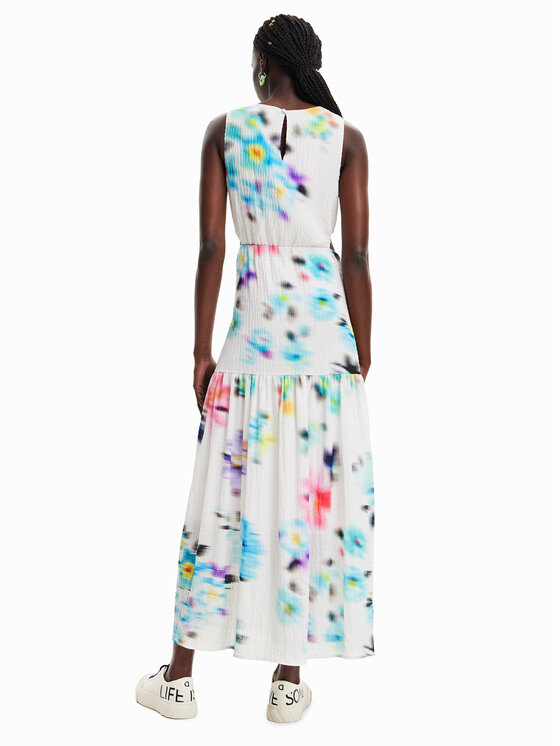 Desigual Desigual Ежедневна рокля 23SWVW47 Екрю Regular Fit