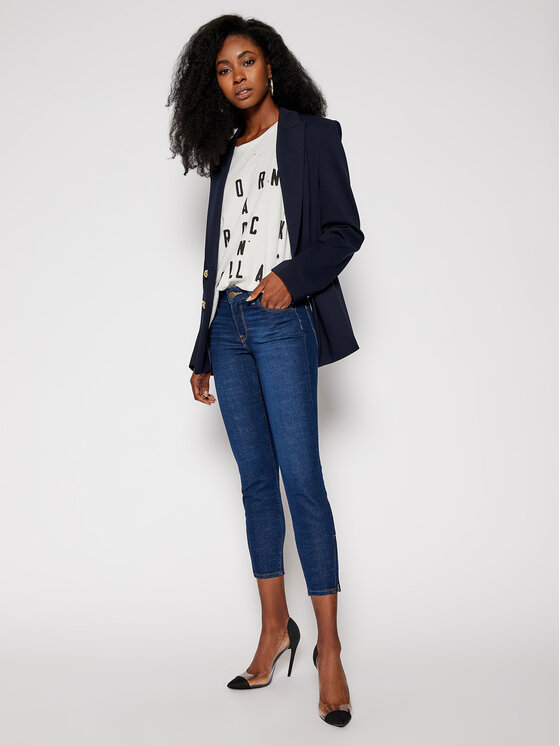 Lee Lee Jeansy Scarlett Cropped L30CPQAN 112106378 Granatowy Skinny Fit