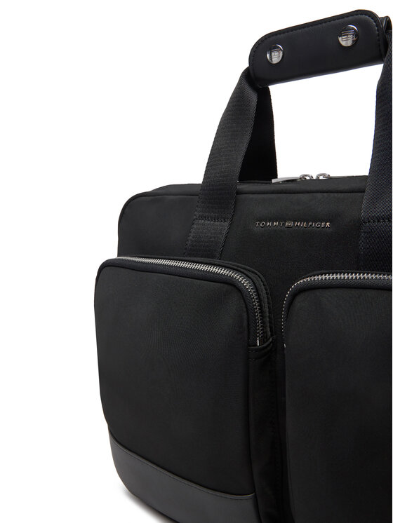Tommy Hilfiger Tommy Hilfiger Torba za laptop Th Business Nylon Computer Bag AM0AM13191 Crna