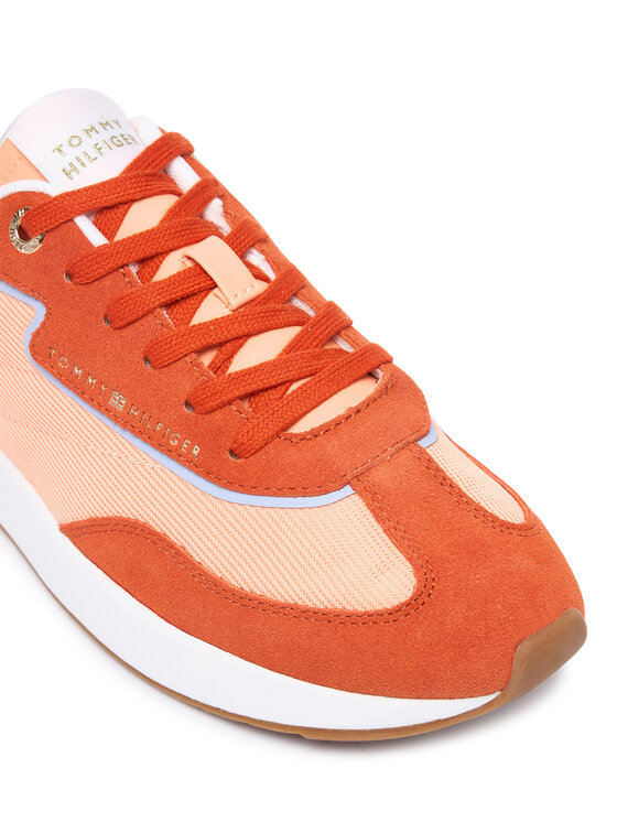 Tommy Hilfiger Tommy Hilfiger Αθλητικά Th Retro Runner Mix FW0FW09410 Πορτοκαλί