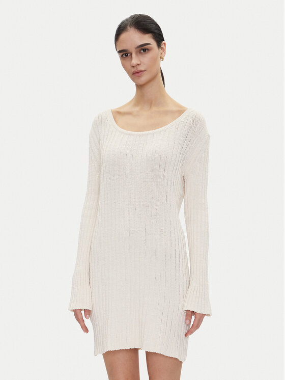 PINKO PINKO Džemper haljina 105301 A2N7 Écru Regular Fit