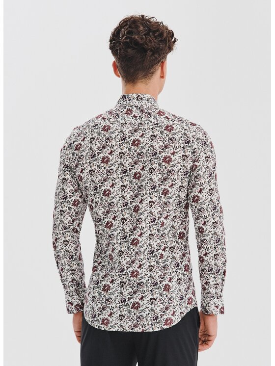 Pako Lorente Pako Lorente Koszula P25WF-1X-054 Biały Slim Fit